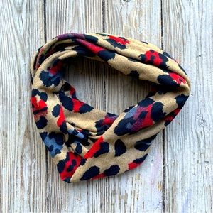 Veond Colorful Leopard Print Scarf Acrylic